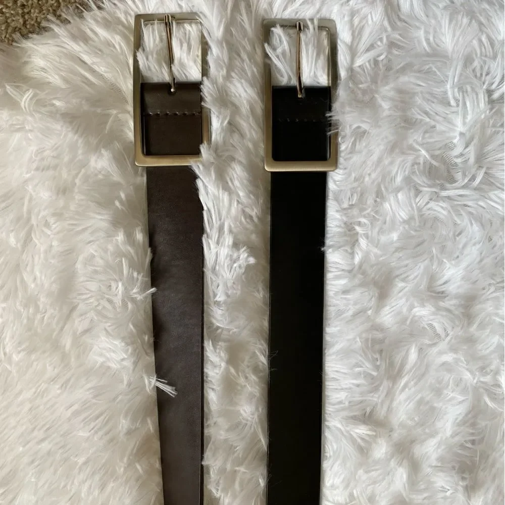 Target Belts 2 Total Vinyl & Split Leather Black‎ & Brown